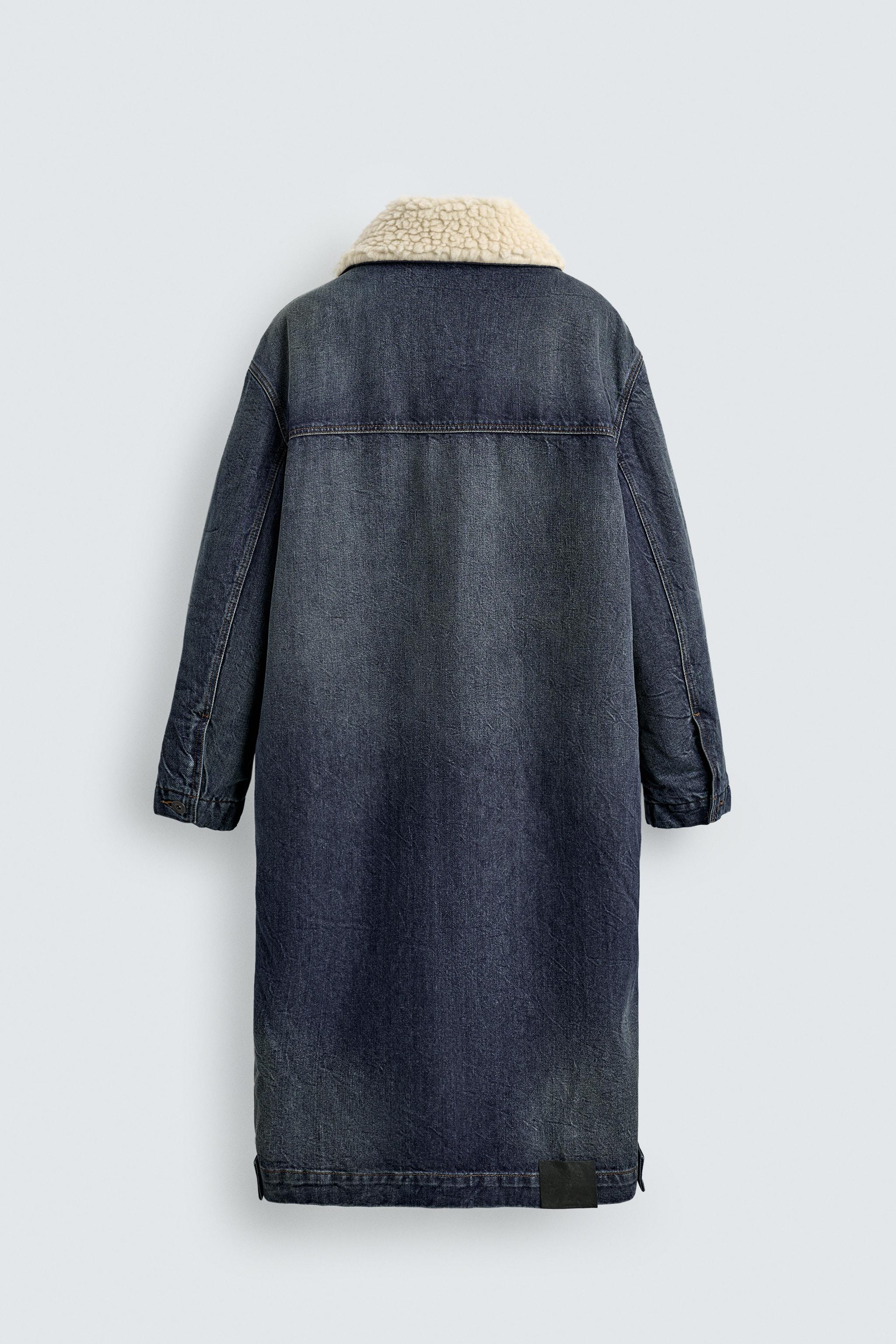 CONTRASTING DENIM COAT X SR_A